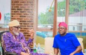 Makinde’s Govt Declares Three Days Of State Mourning To Honour Akeredolu ...Arakunrin Oluwarotimi Akeredolu, left, with Engineer 'Seyi Makinde...
