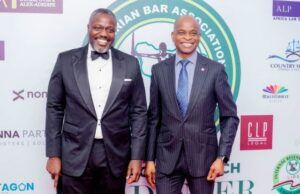 Why FG Should Embark On Legal Reforms For Economic Growth – Polaris Bank CEO, Sonola Polaris Bank CEO, Adekunle Sonola (right) with the Chairman of the NBA Lagos Dinner Committee, Adeleke Alex-Adedipe during the branch Annual Law Dinner event which held in Lagos...