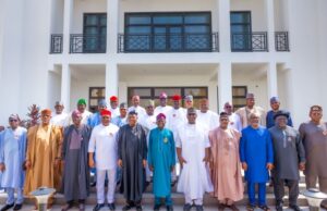 Nigeria’s Peace, Stability Should Be Our Shared Responsibilities, Tinubu Tells Governors President Bola Tinubu, with the governors...during the visit...