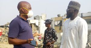 Asiwaju Adini, Hassan Giwa Visits Scene Of Ibadan Blast, Condoles With Families