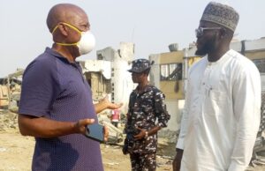 Asiwaju Adini, Hassan Giwa Visits Scene Of Ibadan Blast, Condoles With Families