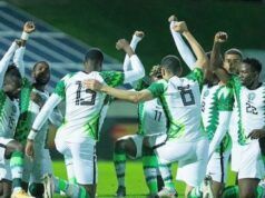 Simon, Adams On Target As Nigeria Defeat Iran ...Nigeria's Super Eagles...