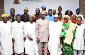 Provide Us With Robust Suggestions, Makinde Tells Newly Inaugurated Elders’ Council Engineer 'Seyi Makinde with the newly inaugurated 'Elders' Council'...