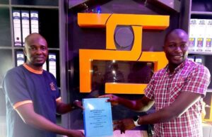 Why We Are Leveraging On Football’s Popularity To Promote Our Business – PS Homes’ Boss Dr. Taiwo Paul Olukunle, left, with Babatunde Saheed...