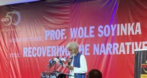 Soyinka Delivers Lecture At Punch Newspapers’ 50th Anniversary, Pushes For ‘Decentralization Of Nigeria’ Prof Wole Soyinka