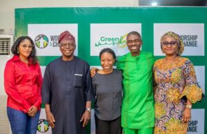 Four Special Needs Schools In Nigeria Receive Donations Of N33m From Worship For Change Foundation L-R: Trustee, Worship for Change Foundation, Gboyega Aboderin; Founder, Joy in Africa Foundation, Asaba, Joy Okonjor; Her Husband, Henry Okonjor, Founder, To Omo Re Centre for Special Empowerment, Sam Ajayi; Chief Responsibility Officer, The Let Cerebral Palsy Kids Learn Foundation, Tobiloba Ajayi; Founder and Chief Responsibility Officer, Worship for Change, Wale Adenuga; and President, The Seedoo Initiative for Children with Special Needs, Kawan Aondofa-Anjira; during the presentation of cheques totaling N33m to 4 Foundations catering for special needs by Worship for Change Foundation in Lagos on Tuesday…