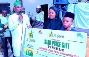 Splash/Lagelu FM Ramadan Quran Quiz: 13-Year-Old Winner Gets Plot Of Land From Al-Jannah Travels