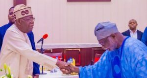 Individuals Thriving From Kidnapping Must Be Treated As Terrorists –Tinubu President Bola Tinubu, left, withJustice Olukayode Ariwoola...at the Villa...