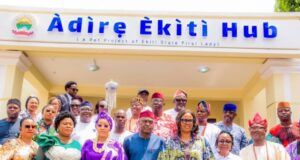 High Expectations As Oyebanji Unveils Ekiti’s Local Fabrics Hub ...Governor Biodun Oyebanji and others at the event...