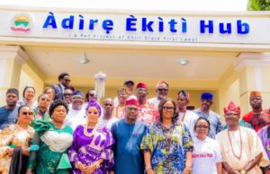 High Expectations As Oyebanji Unveils Ekiti’s Local Fabrics Hub ...Governor Biodun Oyebanji and others at the event...