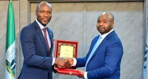 FIRS Hosts CEO Of Guinness Nigeria, Reassures Of Tinubu’s Plans To Grow Economy …the Executive Chairman, Federal Inland Revenue Service (FIRS), Zacch Adedeji (right) with the Managing Director/Chief Executive Officer, Guinness Nigeria, Adebayo Alli, when the latter led the management team of the company on a visit to the Revenue House in Abuja, on Wednesday…