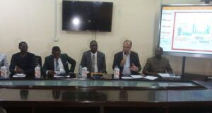 Tech-U Hosts International Workshop On Sustainable Environmental Management, See Images L-R: Tech-U's Registrar, Mrs Olayinka Balogun, Professor Kapenandja Laidja from the University of Kara, Togo, Prof Ayobami Salami, Prof Adesola Ajayi, Professor Jurgen Runge from Goethe University, Frankfurt, Germany and the Deputy VC of Tech-U, Prof Iyiola Tella...