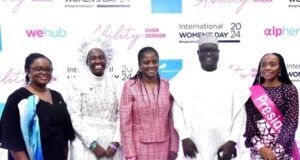 IWD 2024: Union Bank Advocates For Inclusivity And Female Empowerment L-R: Olufunmilola Aluko, Chief Brand and Marketing Officer, Union Bank of Nigeria; Rev. Mother Esther Ajayi, of the Love of Christ Generation Church, Special Guest; Yetunde Oni, MD/CEO, Union Bank of Nigeria; Mannir Ringim, Executive Director, Union Bank of Nigeria; and Gloria Omereonye, Area Business Executive Lagos, Union Bank of Nigeria at the Union Bank International Women’s Day celebration recently held at the Bank's Head Office, Stallion Plaza, Marina, Lagos...