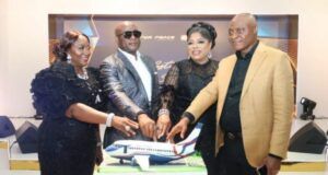 Commencement Of Lagos-London Route: Air Peace Hailed By Fidelity Bank L – R: Vice Chairman, Air Peace, Mrs. Alice Onyema; Chairman, Air Peace, Dr Allen Onyema; Managing Director/Chief Executive Officer, Fidelity Bank Plc, Dr Nneka Onyeali-Ikpe; and Managing Director, Graviti Hill Ltd, Dr Ken Onyeali Ikpe at a special event organised by the bank to celebrate the commencement of Air Peace’s flight operations into London recently...