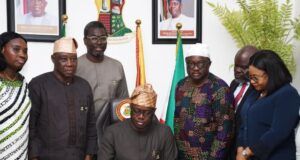 When Oyo’s Rule Of Law Enforcement Authority Bill Was Signed By Makinde Engineer 'Seyi Makinde, the governor of Oyo State, with others at the brief ceremony...