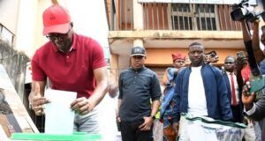 Oyo LG Polls: Makinde, Ogundoyin Hail OYSIEC, Electorates Oyo's Governor 'Seyi Makinde, left, casting his vote on Saturday...