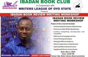 Splash FM’s Michael Olatunbosun Ready To Headline Ibadan Book Review Writing Workshop