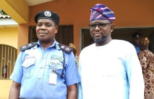 Oyo Council Polls: CP Hamzat Visits OYSIEC Boss, Makes Promises Oyo's Commissioner of Police, Adebola Hamsat,left, with OYSIEC boss, Aare Abiola Olagunju...