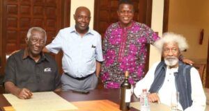 A Reunion In Aburi By Doctor Wale Okediran Professor Wole Soyinka, right, with others...