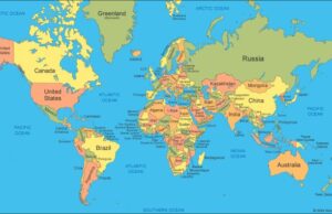 Check Out This List Of Top 10 Safest Countries In The World ...world map...