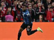 Red-Hot Lookman Records Another Goal For Atalanta Ademola Lookman...in flight...(goal.com image)