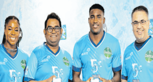 Taiwo Awoniyi Named Brand Ambassador For Dettol Cool Photo: L-R: Reckitt ‘s Category Manager Zara Adoki; Rezwan; Awoniyi and Reckitt’s GM Akbar Ali Shah at the Dettol Coo’s ambassadorial signing recently in Lagos...