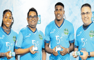 Taiwo Awoniyi Named Brand Ambassador For Dettol Cool Photo: L-R: Reckitt ‘s Category Manager Zara Adoki; Rezwan; Awoniyi and Reckitt’s GM Akbar Ali Shah at the Dettol Coo’s ambassadorial signing recently in Lagos...