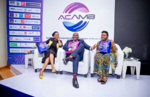 All You Need To Know About ACAMB’s 3rd Stakeholders’ Conference, See Images Rasheed Bolarinwa, middle, and other ACAMB officers...after the event...