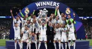 Nigerian Fans Jubilate As Real Madrid Win 2023/2024 Champions League Real Madrid players and handlers...in festive mood...