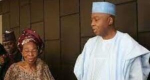 Demise Of Mother: Tinubu Condoles With Bukola Saraki Senator Bukola Saraki, with his mother, Chief (Mrs) Florence Morenike Saraki