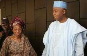 Demise Of Mother: Tinubu Condoles With Bukola Saraki Senator Bukola Saraki, with his mother, Chief (Mrs) Florence Morenike Saraki