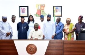 Oyo Governor Signs Mobilisation Agency For Economic Development Bill Engineer 'Seyi Makinde and other...
