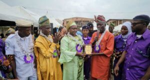 Kayrom Lee Bags Egbeda Itesiwaju Tailors’ Award Ambassador Romoke Ayinde and others at the event...