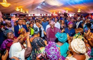 Day Governor Sanwo-Olu Put Smiles On Faces Of Lagos Retirees Lagos' Governor Babajide Sanwo-Olu, surrounded by joyful pensioners...