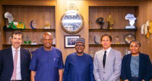Photo: When Shell Delegation Visited Dangote Refinery & Petrochemicals Plant In Lagos L-R: Head of Business Development, Shell Trading and Shipping Company (STASCO), Filippo Bof; Managing Director, The Shell Petroleum Development Company of Nigeria Limited and Country Chair, Shell Companies in Nigeria, Osagie Okunbor; President, Dangote Industries Limited, Aliko Dangote; Managing Director, Shell Western Supply and Trading, Rodrigo Teixeira de Abreu; and STASCO’s Business Development Manager (Nigeria), Bridget Ehime, after a Shell delegation’s facility visit to Dangote Refinery and Petrochemicals Plant in Lagos recently...