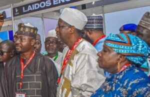 Photo: Urban Development Minister Joins Others At Kaduna International Housing Exhibition L-R: Managing Director, Kaduna International Housing Exhibition, Dr Ola Rotimi-Shodimu, Deputy Governor of Kaduna State, Dr. Hadiza Sabuwa Balarabe, and Minister of Housing and Urban Development, Arch. Hamed Dangiwa, during an exhibition tour at the maiden edition of the Kaduna International Housing Exhibition…