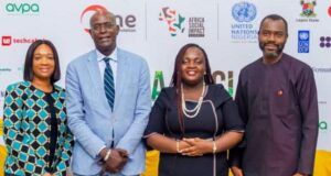 Sterling One Foundation, United Nations Nigeria Announce Africa Social Impact Summit L-R: Senior Special Assistance to the Lagos State Governor, Ministry of Commerce, Cooperatives, Trades and Investment, Hauwa Adeeyo; United Nations Resident & Humanitarian Coordinator in Nigeria, Mohammed Malick Fall, Chief Executive Officer, Sterling One Foundation, Olapeju Ibekwe and Managing Director/CEO, Sterling Bank Limited, Abubakar Suleiman at a press conference on the Africa Social Impact Summit 2024 in Lagos...on Tuesday...