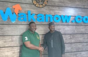 High Expectations As UfitFly, Wakanow Strike Epochal Partnership Deal Bayo Adedeji of Wakanow, left, with Ajibola Ogunkeyede of UfitFly...