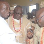L R Governor Biodun Oyebanji of Ekiti State Hon Bunmi Oguntuase and Engineer Oladipo Adetunji
