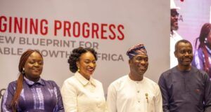 Global Leaders, Stakeholders Commit To Bold Solutions For Africa At ASIS 3.0 L-R: Olapeju Ibekwe, CEO, Sterling One Foundation; Dr. Jumoke Oduwole, Special adviser to the President of Nigeria on Presidential Enabling Business Environment Council (PEBEC) and Investment; Obafemi Hamzat, Deputy Governor, Lagos State, and Abubakar Suleiman, MD/CEO, Sterling Bank and member of the Board of Trustees, Sterling One Foundation at the Africa Social Impact Summit in Lagos recently…