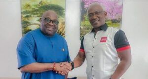 Social Diary On TV: News Central, Ovation International Partner Basorun Dele Momodu, left, with Kayode Akintemi...