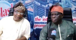 Ibadan NBA Announces Demise Of AIG Bola Longe AIG Bola Longe, rtd, right, with Olayinka Agboola...during the Radio Show...