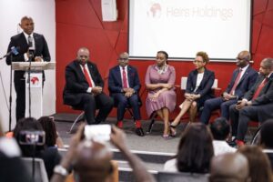 Tony Elumelu Heirs Holdings Group's Chairman...delivering his address at the epochal event...