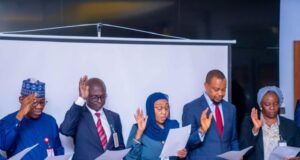 High Expectations As FIRS Gets Anti-Corruption Unit …a cross section of members of FIRS Anti-Corruption and Transparency Unit (ACTU) being sworn in at the Revenue House in Abuja on Tuesday…