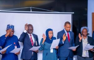High Expectations As FIRS Gets Anti-Corruption Unit …a cross section of members of FIRS Anti-Corruption and Transparency Unit (ACTU) being sworn in at the Revenue House in Abuja on Tuesday…