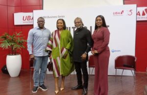 Ali Baba, Other Professionals Task Businesses On Need To Embrace Innovation At UBA Summit, See Images ...Comedian/Chief Executive Officer, XQZMOI Television, Atunyota Akpobome (Ali Baba); CEO, Diaryofakitchenlover, Omotolani Tayo-Osikoya (Chef T);photographer, Kelechi Amadi-Obi; and CEO, Melvin Marsh International Ltd from Kenya, Flora Mutahi...at the event...