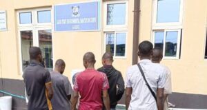Sanwo-Olu’s Govt Arrests Six For Urinating On Rail Track ...the six...arrested by Babajide Sanwo-Olu's government for urinating on rail track...