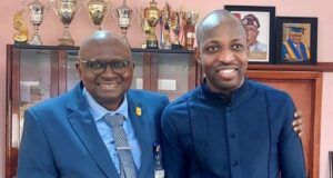 UI’s Prof Adebowale Plays Host To Gospel Minister, Dunsin Oyekan Gospel Minister, Dunsin Oyekan, right, with Prof Kayode Adebowale...