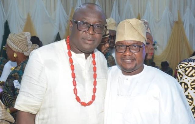 L-R: Governor Biodun Oyebanji of Ekiti State, Hon Bunmi Oguntuase and Engineer Oladipo Adetunji...