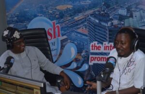 Interview: I Can Still Remember Day Baba Adedibu Came To Beg Me To Work For Him – Musician, Taye Currency Olayinka Agboola, left, with Apesin Taye Currency...during the recent Radio Show on Splash 105.5fm...